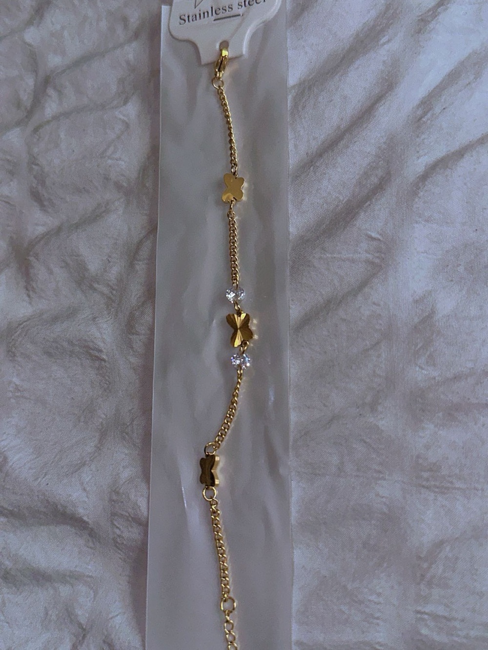 Gold Flower Link Bracelet - Women Jewelry